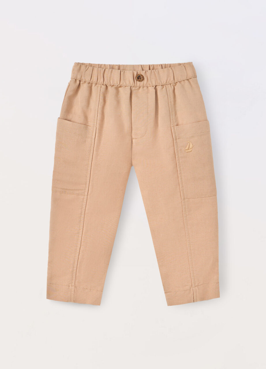 Hlače od mješavine lana za bebe