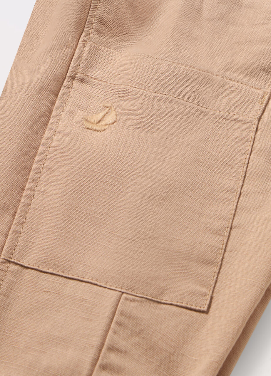 Alternative view of Hlače od mješavine lana za bebe