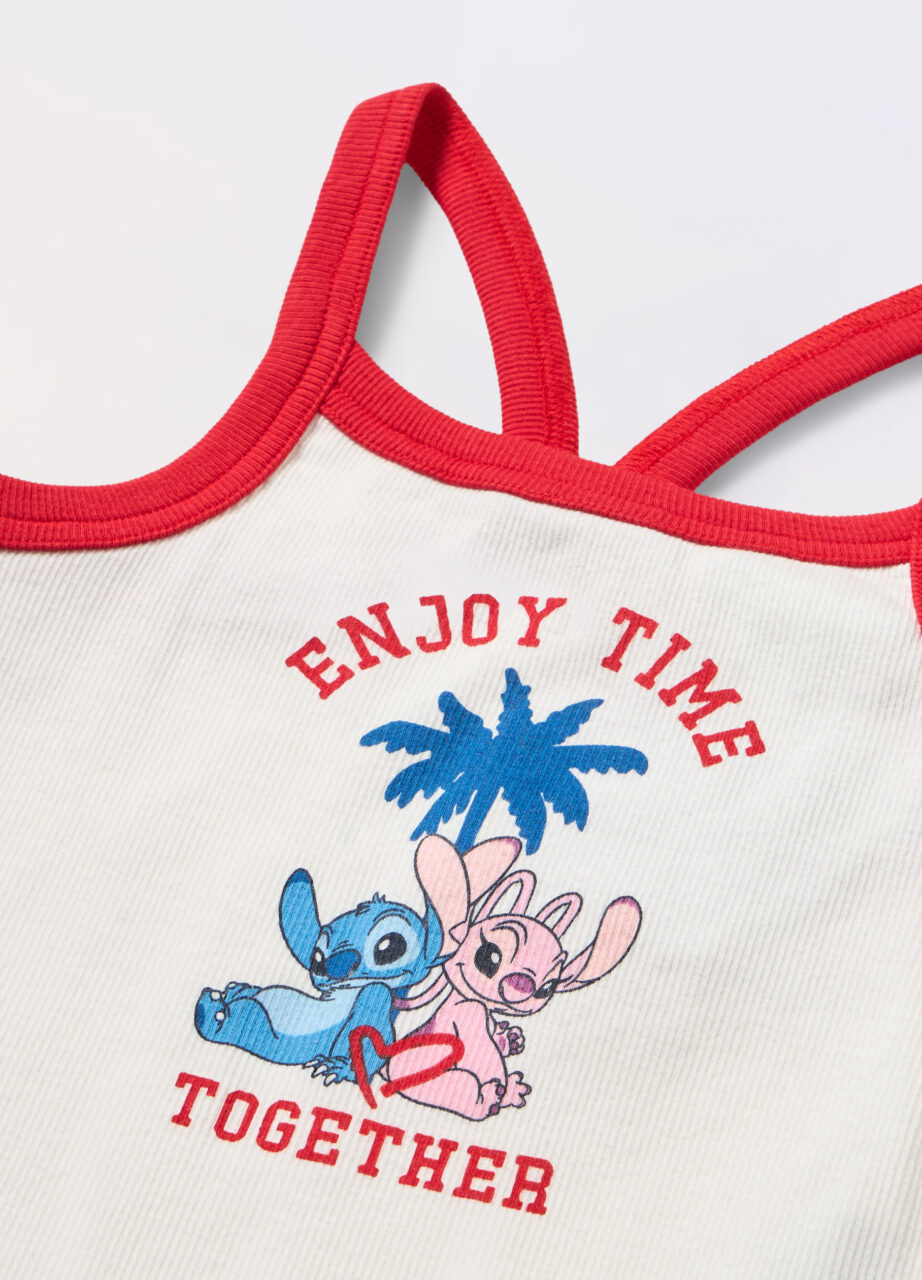 Alternative view of Majica bez rukava od rebrastog rastezljivog pamuka za djevojčicu