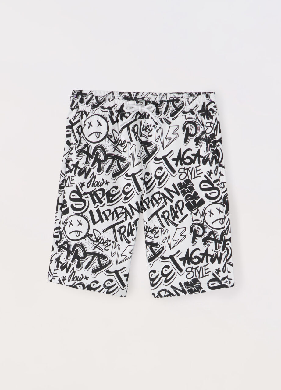 Šorc od čistog french terry pamuka za dječaka