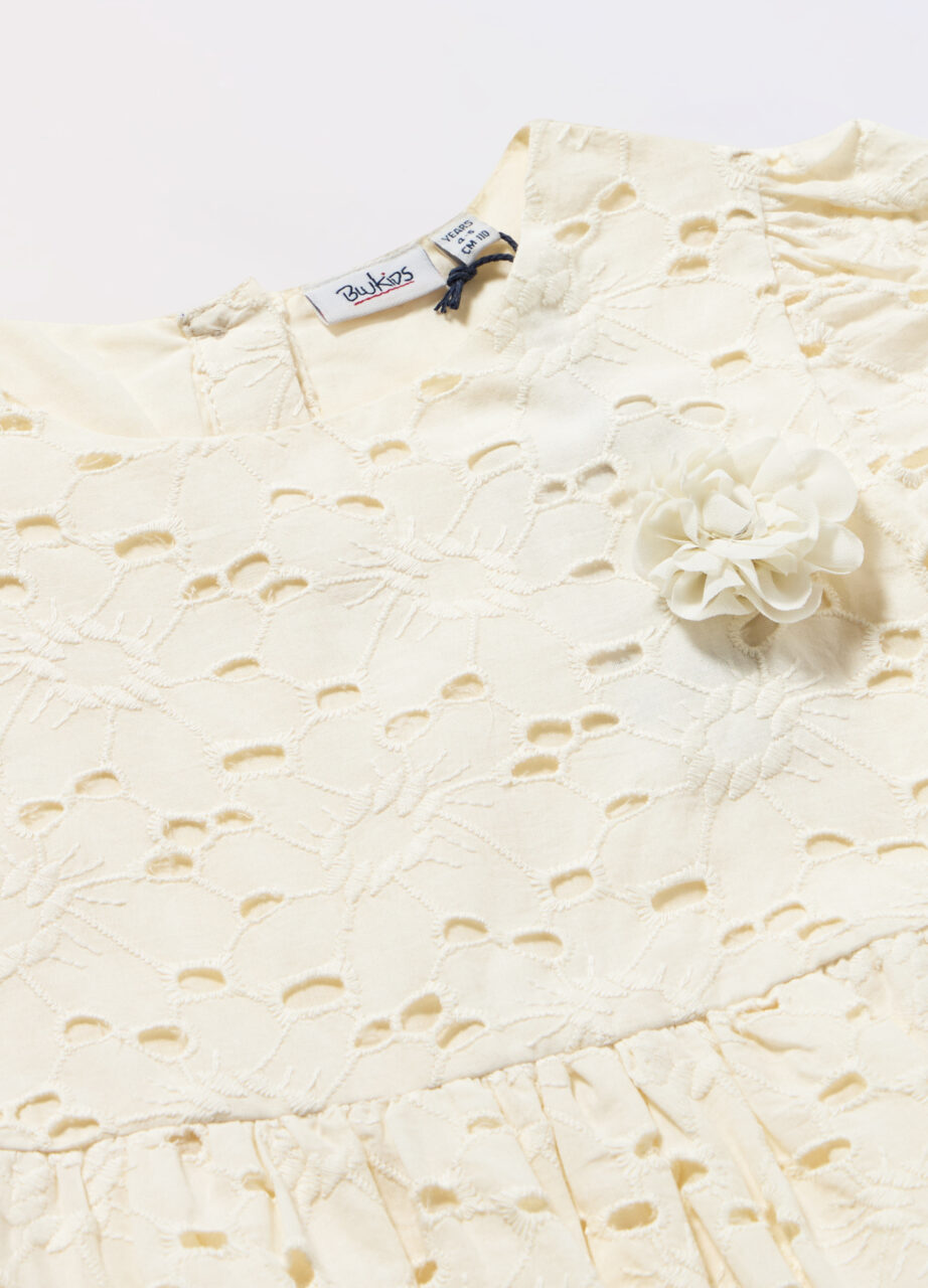 Alternative view of Haljina od sangallo čistog pamuka za djevojčicu