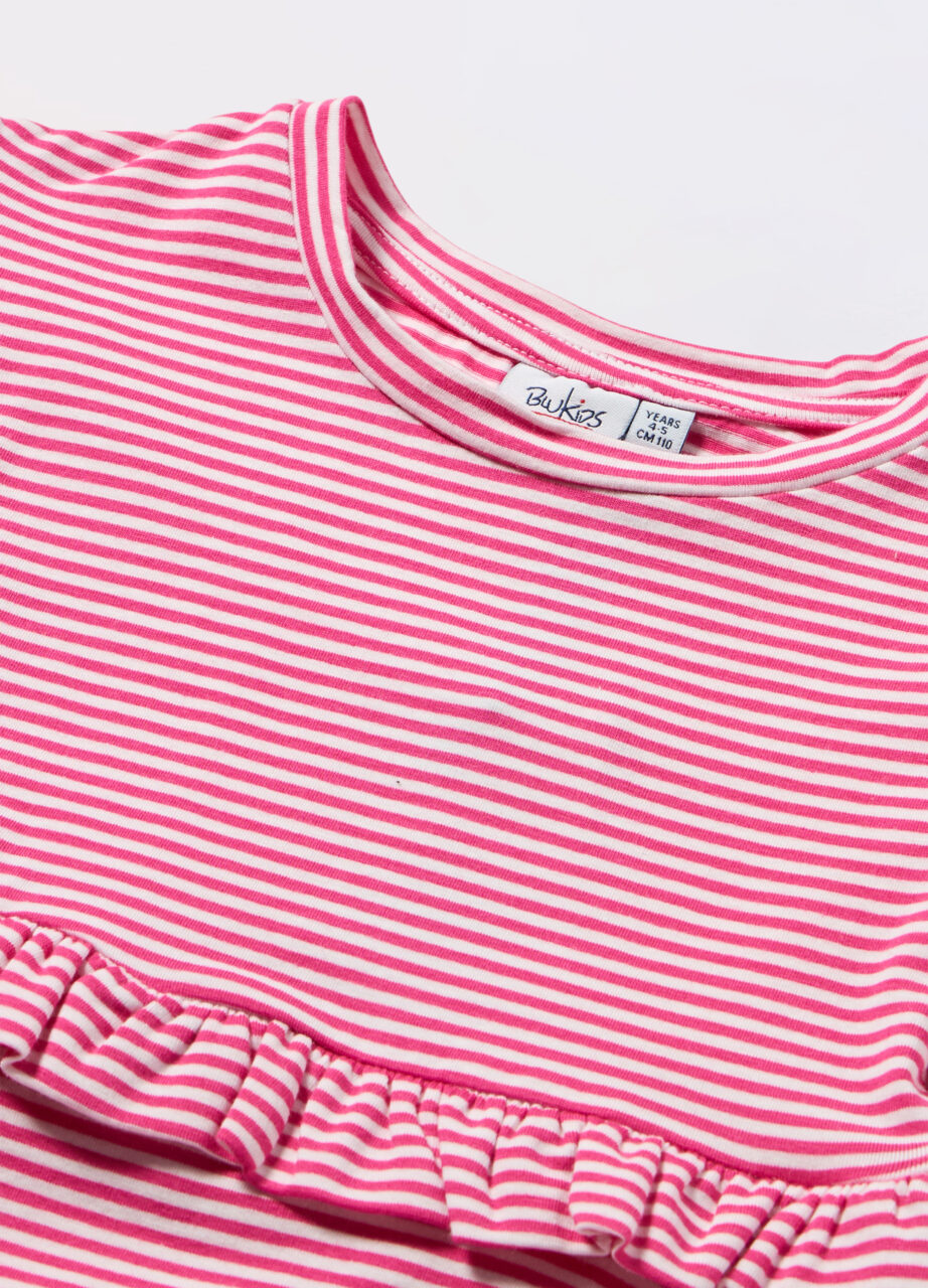 Alternative view of Haljina na pruge od rastezljivog pamučnog jerseya za djevojčicu