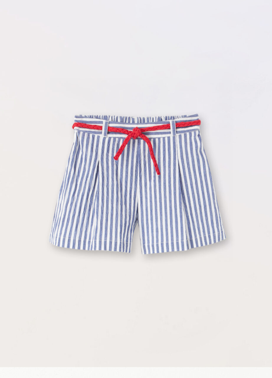Šorc od seersucker pamuka za djevojčicu