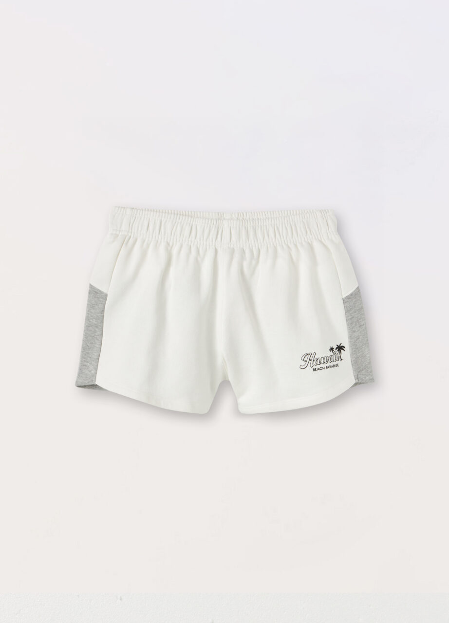 Šorc od čistog french terry pamuka za djevojčicu