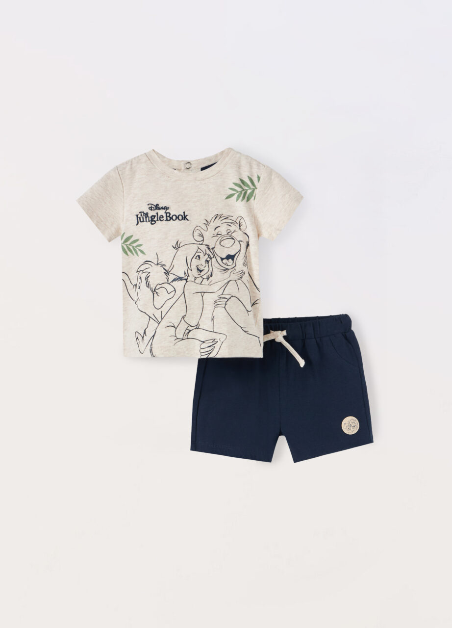 Trenerka set od rastezljivog pamučnog jerseya za novorođenče