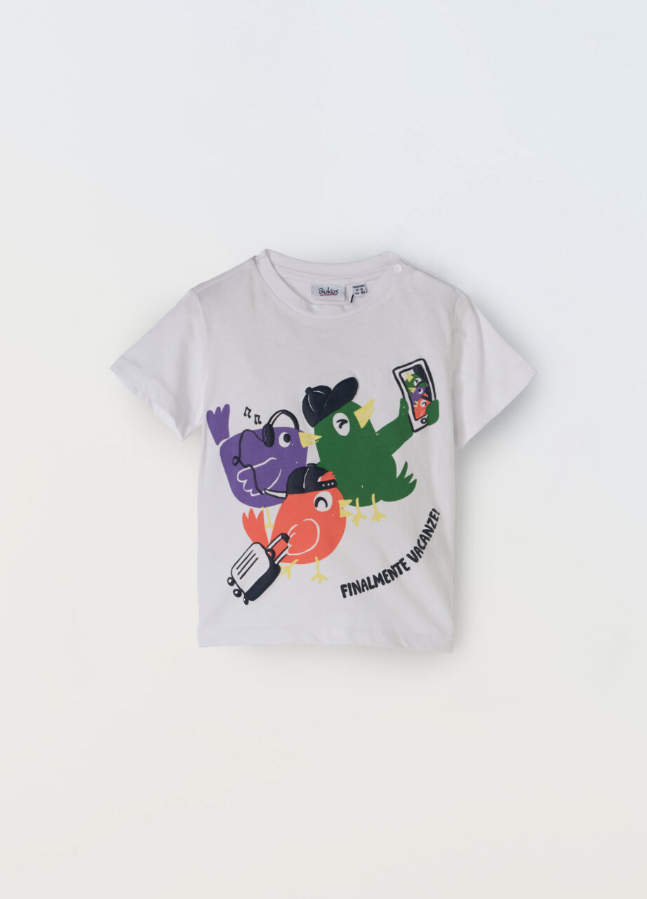 Majica od čistog pamučnog jerseya za novorođenče