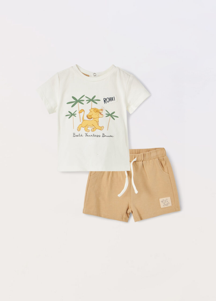 Trenerka set od rastezljivog pamučnog jerseya za novorođenče