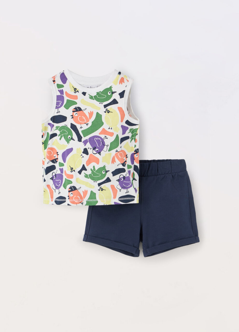 Trenerka set od čistog pamučnog jerseya za novorođenče