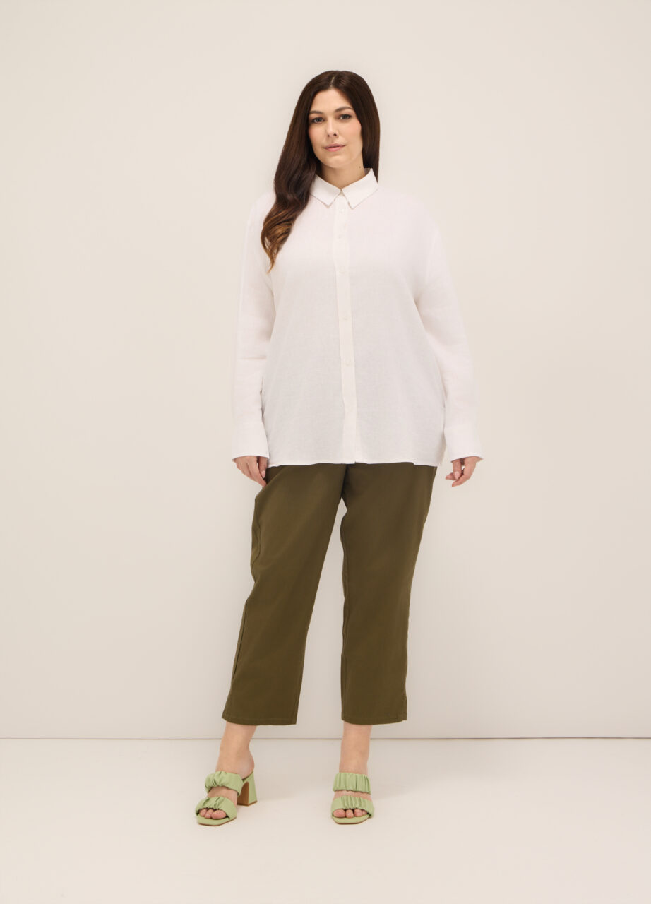 Pantalone od rastezljivog pamuka za žene (veće veličine)