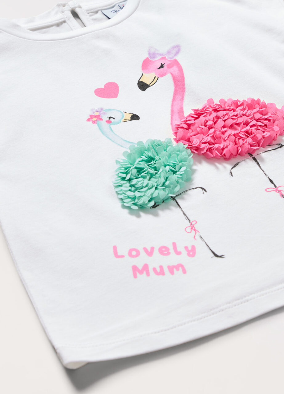 Alternative view of Majica od rastezljivog pamučnog jerseya za djevojčicu (beba)