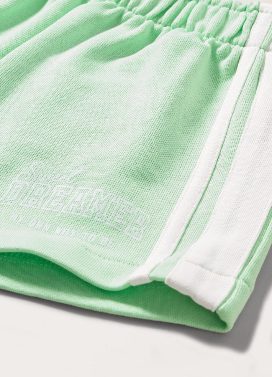 Alternative view of Šorc od čistog french terry pamuka za djevojčicu