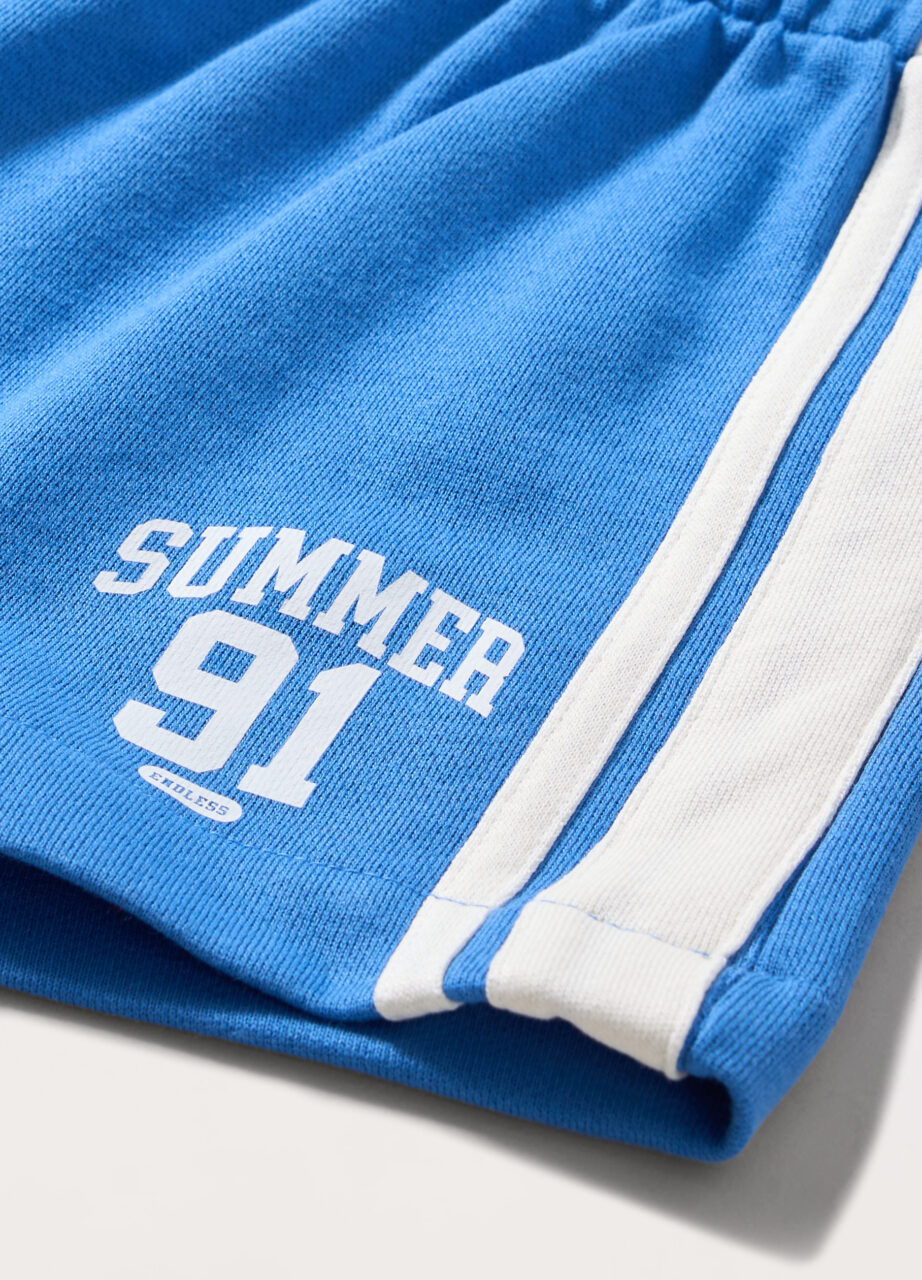 Alternative view of Šorc od čistog french terry pamuka za djevojčicu