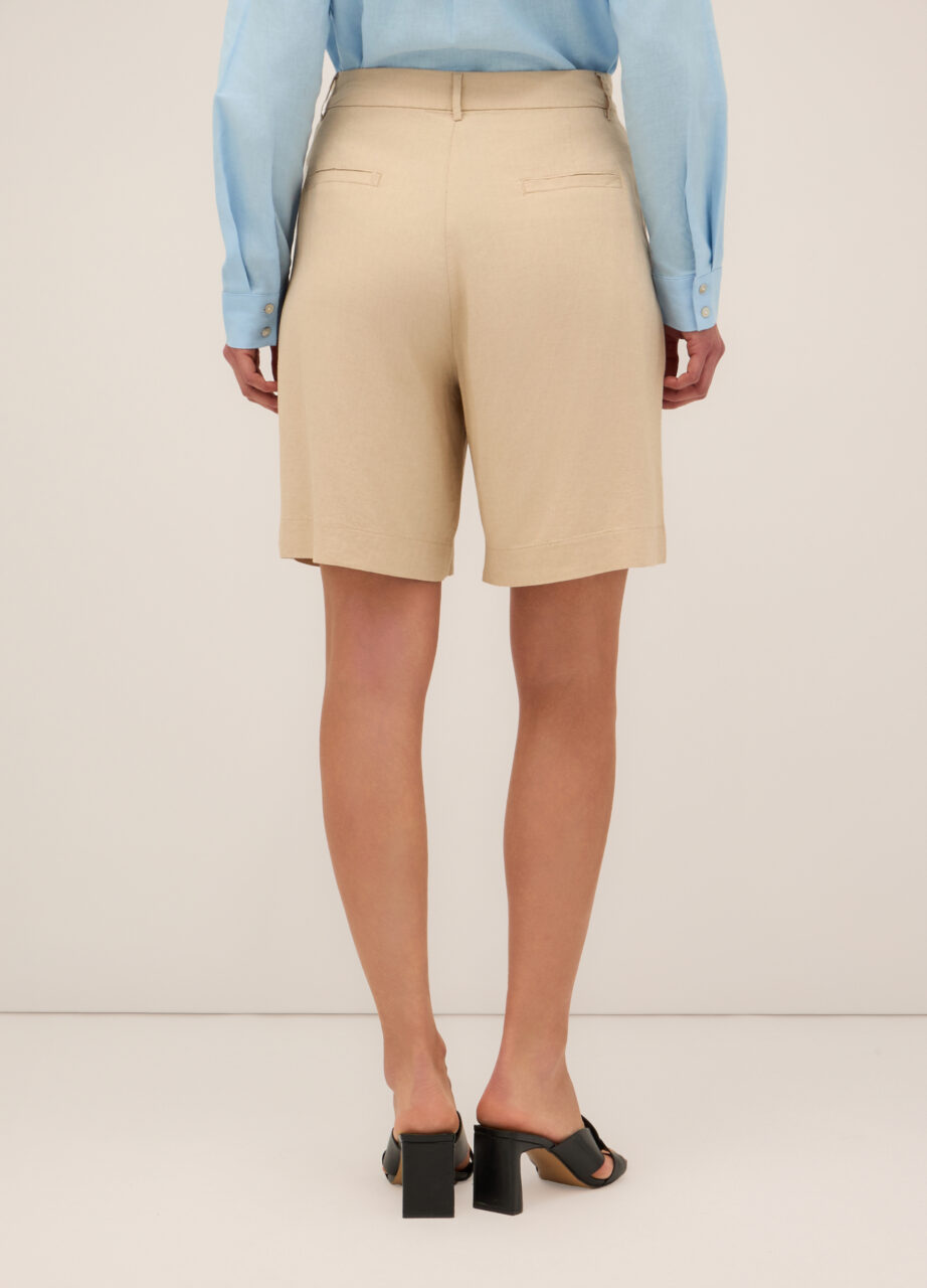 Alternative view of Bermude od lanene mješavine za žene