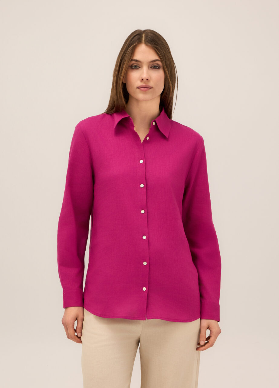 Košulja od lanene mješavine za žene