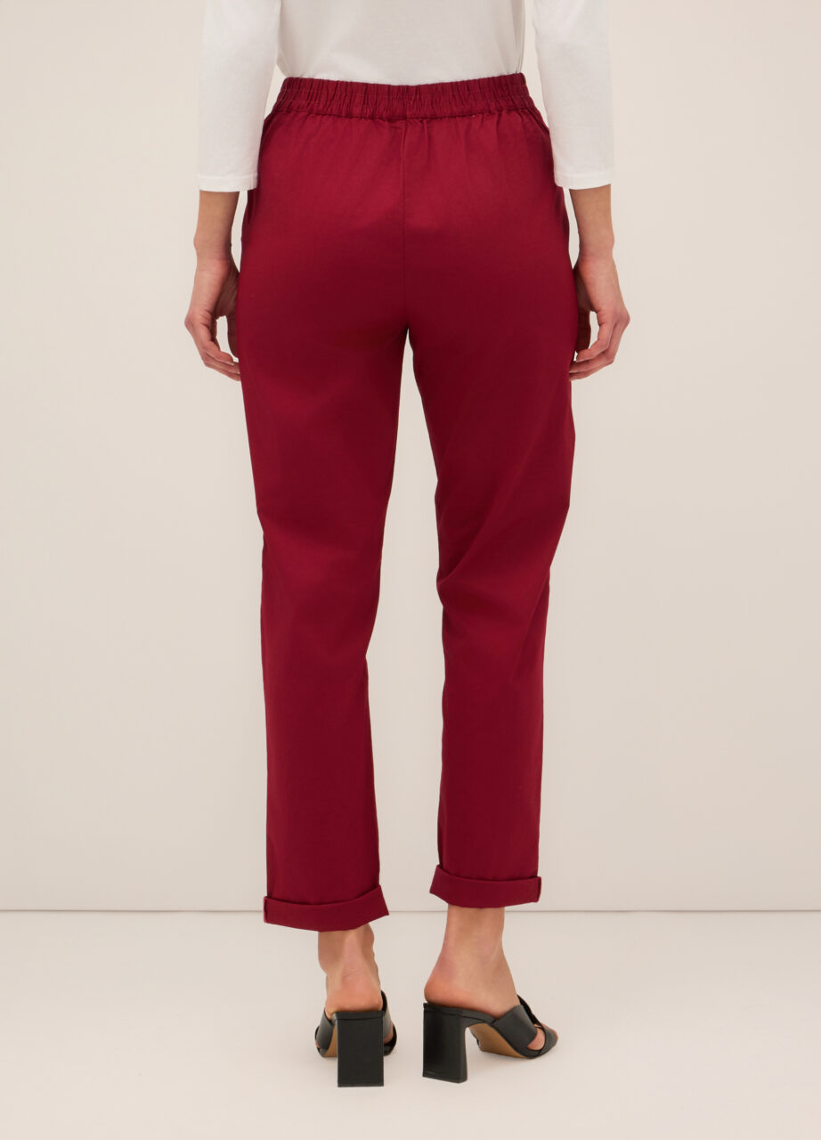 Alternative view of Pantalone od rastezljivog pamučnog twilla za žene