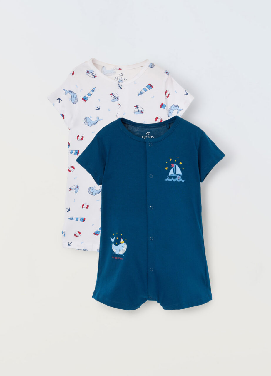 Paket od 2 benkice od čistog pamuka za novorođenče