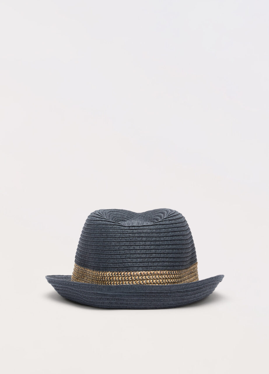 Alternative view of Šešir od slame s kontrastnom trakom za muškarce