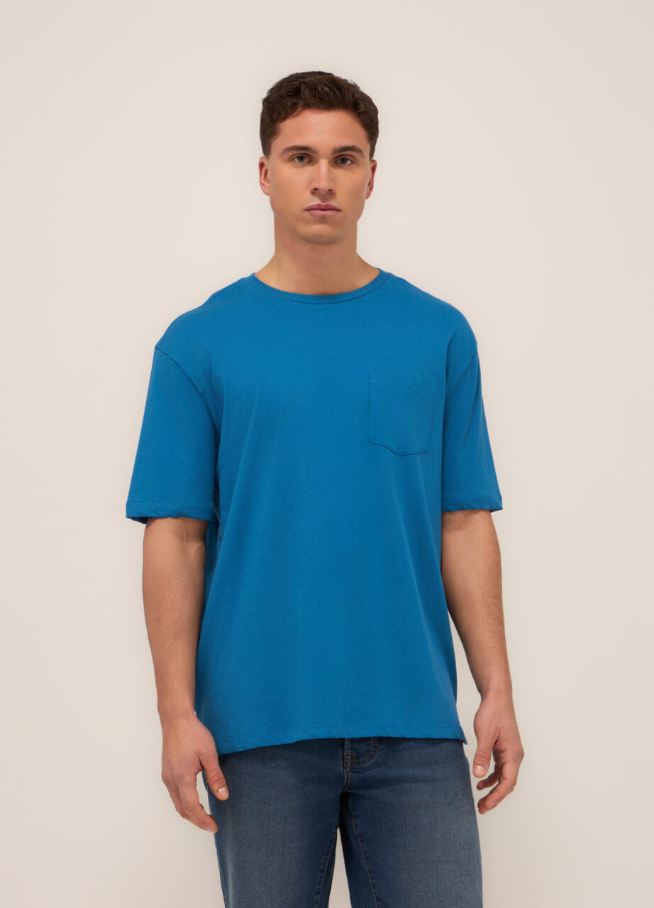 Muška majica od pamučnog jerseya s džepom