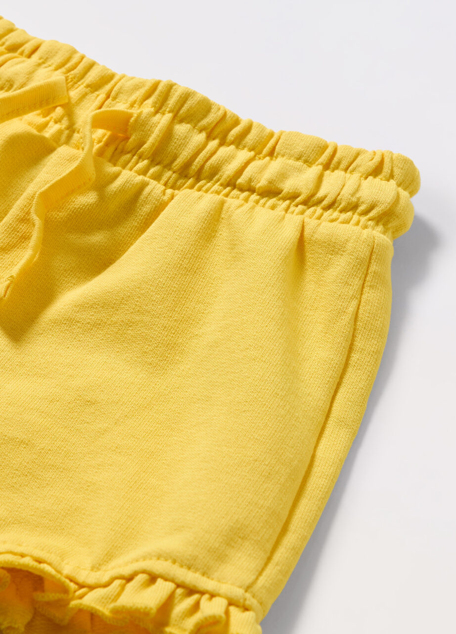 Alternative view of Šorc od čistog french terry pamuka za djevojčicu (beba)