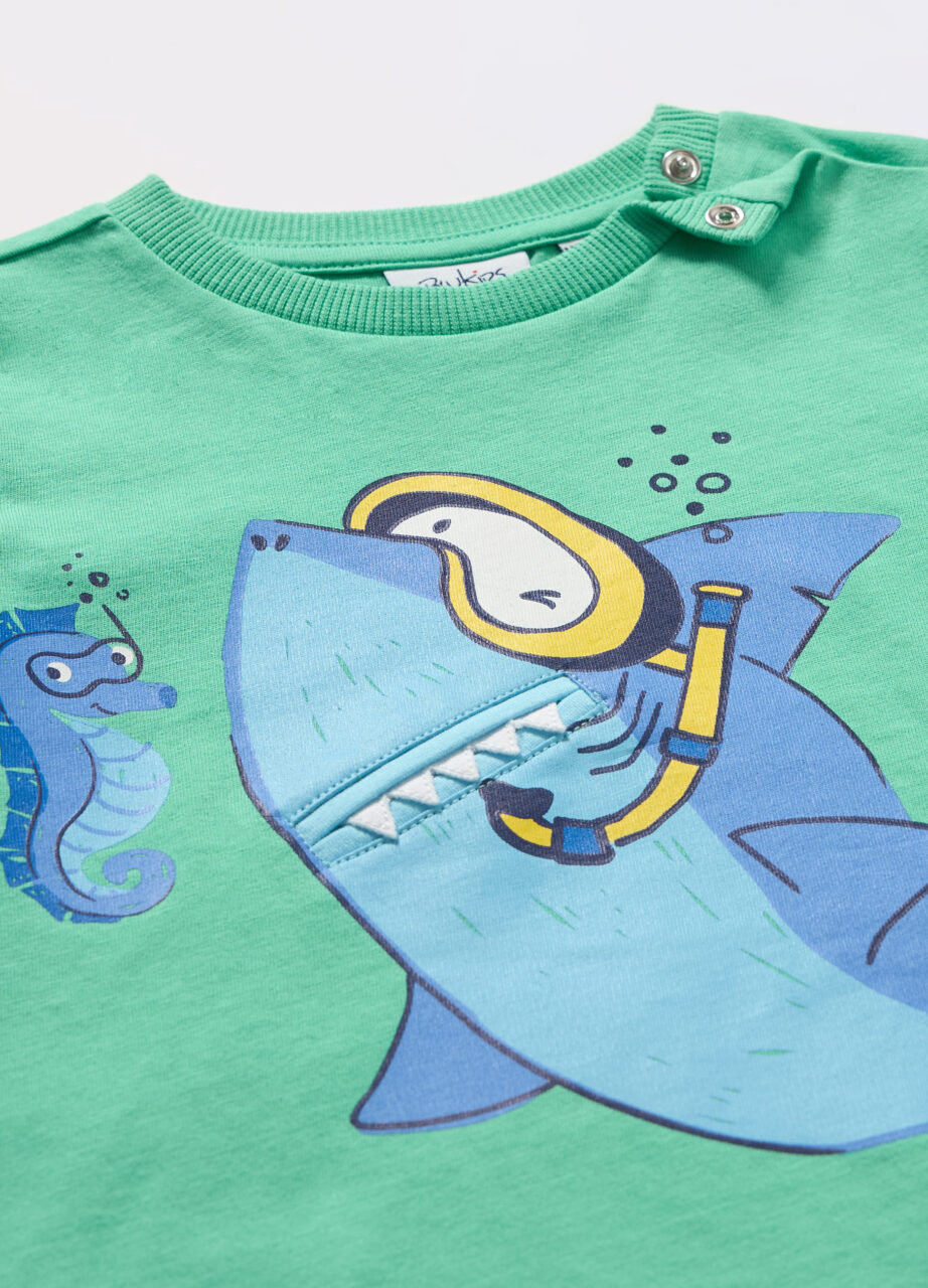 Alternative view of Majica od čistog pamučnog jerseya za novorođenče