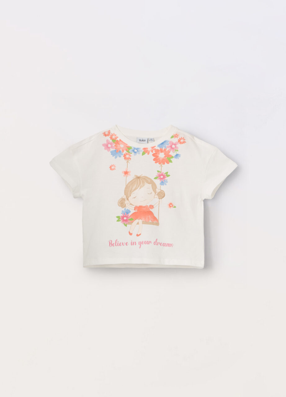 Majica od čistog pamučnog jerseya za djevojčicu (beba)