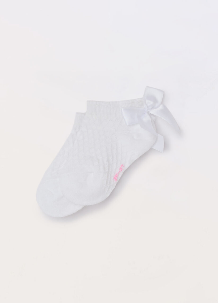 Paket od 2 para kratkih čarapa s mašnicom