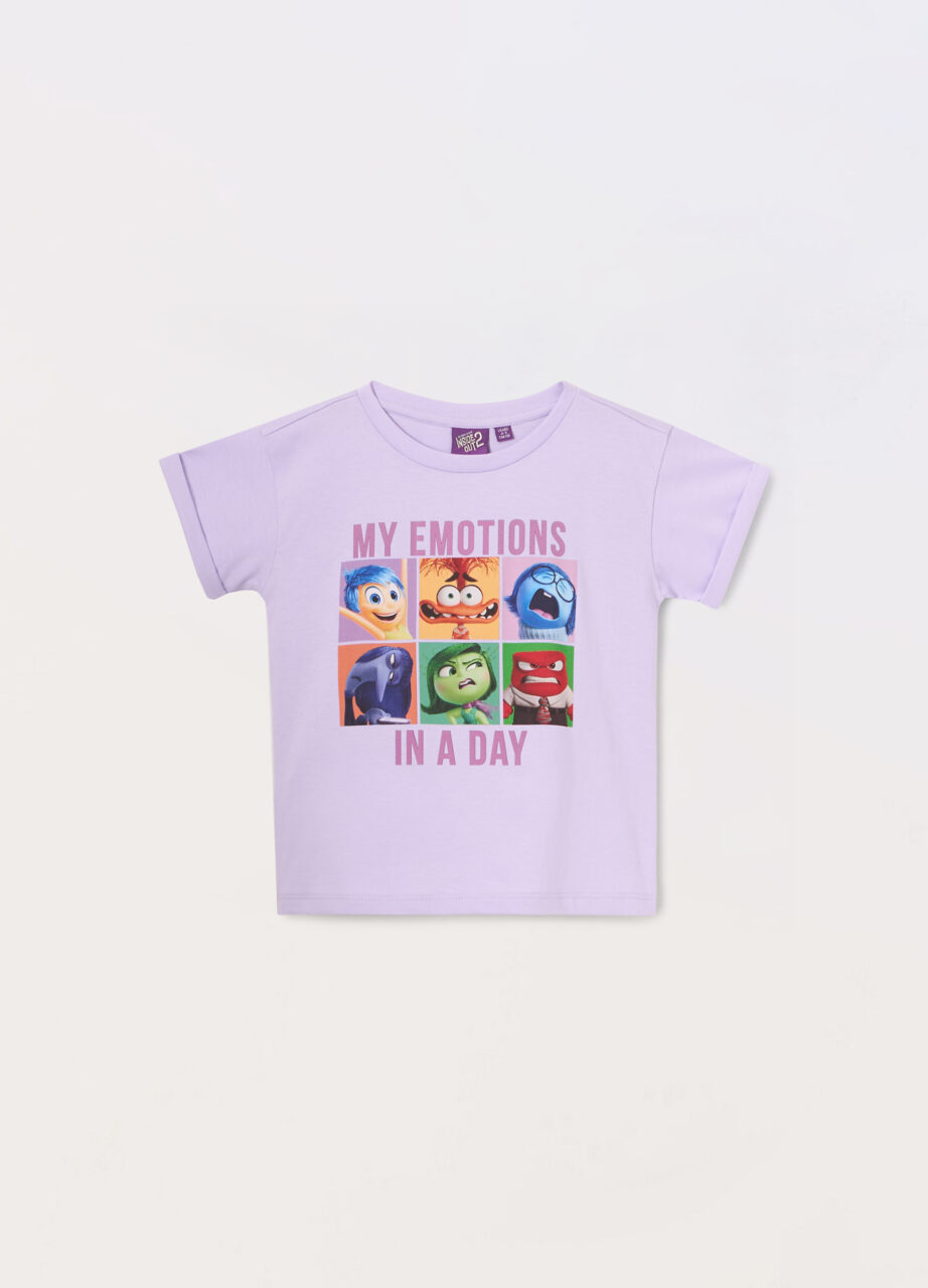 Majica Inside Out od čistog pamuka za djevojčicu