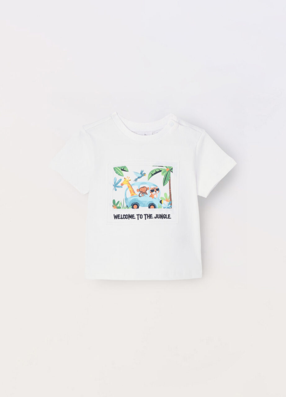 Majica od čistog pamučnog jerseya za novorođenče