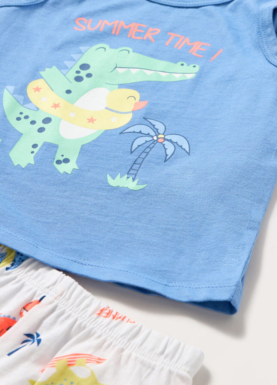 Alternative view of Set kratka pidžama od čistog pamuka za novorođenče