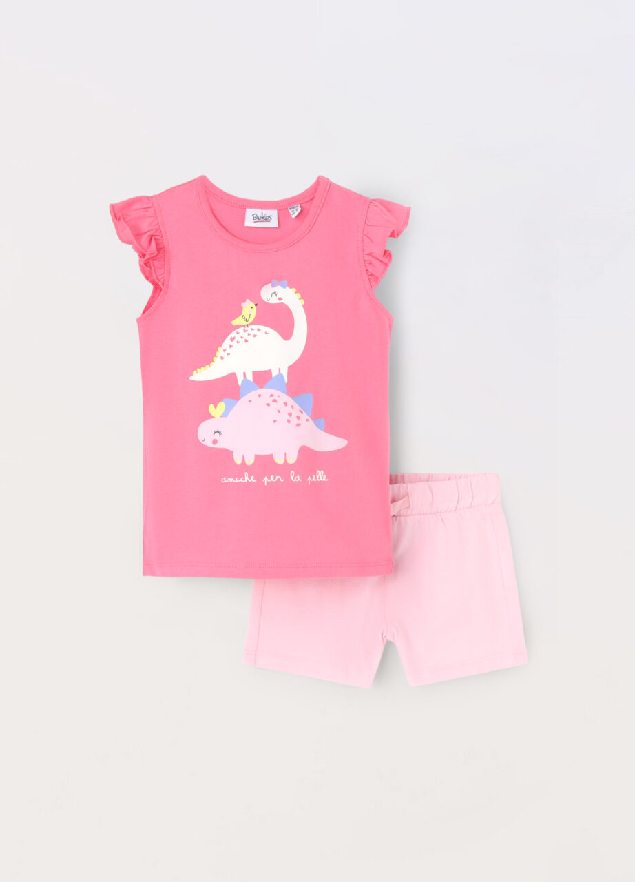 Trenerka set od čistog pamučnog jerseya za djevojčicu (beba)