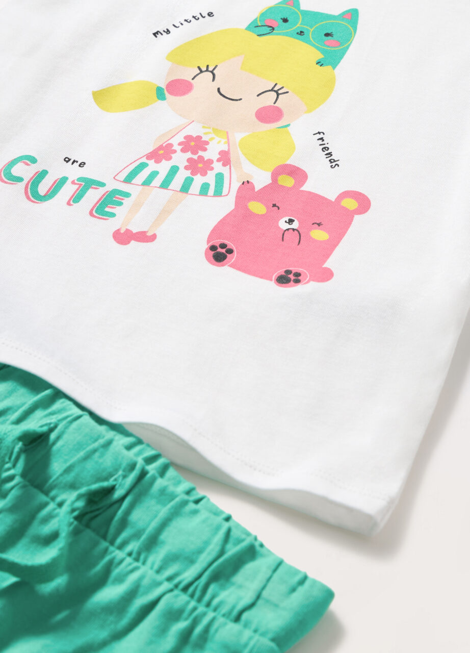 Alternative view of Trenerka set od čistog pamučnog jerseya za djevojčicu (beba)