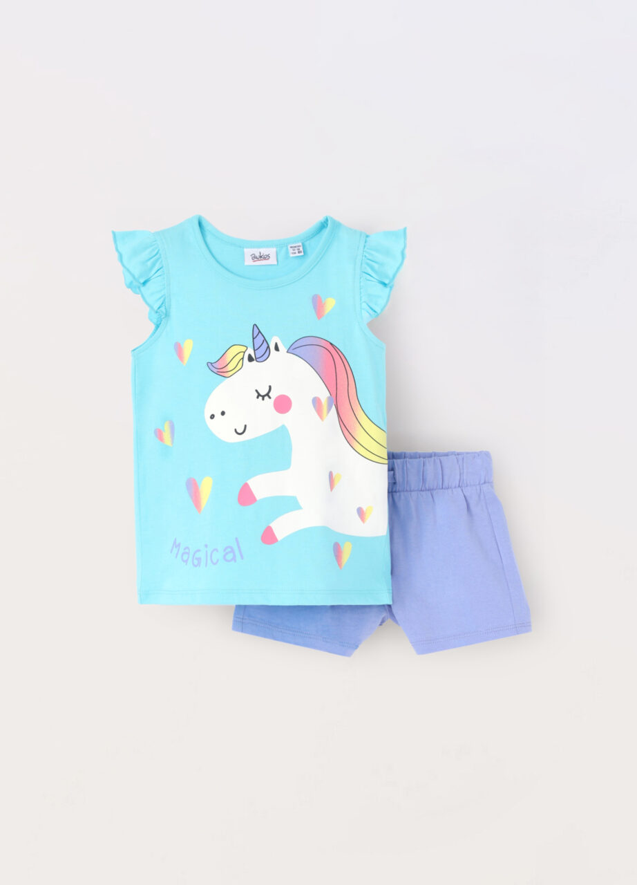 Trenerka set od čistog pamučnog jerseya za djevojčicu (beba)