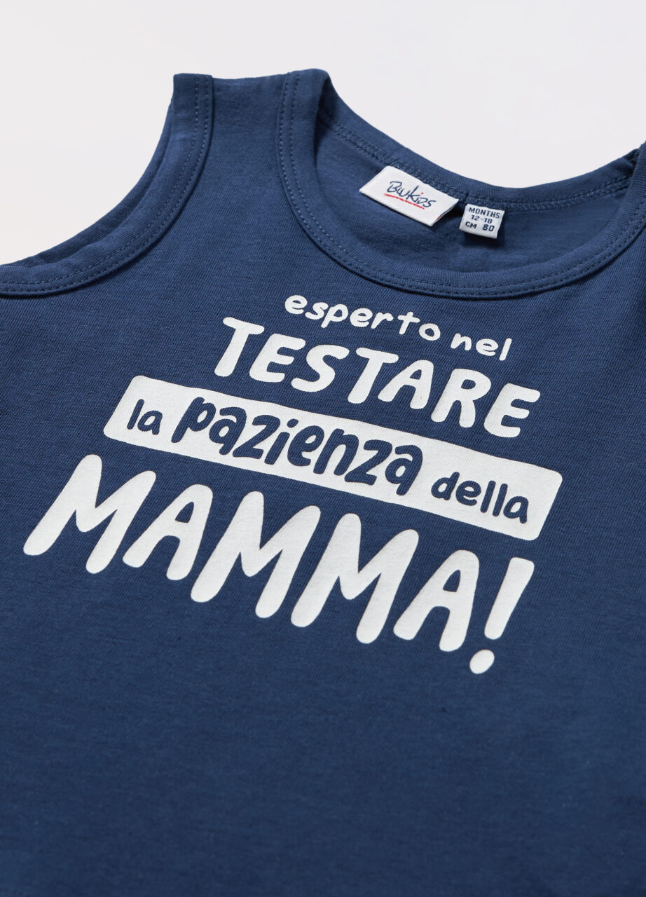 Alternative view of Majica bez rukava od čistog pamučnog jerseya za novorođenče