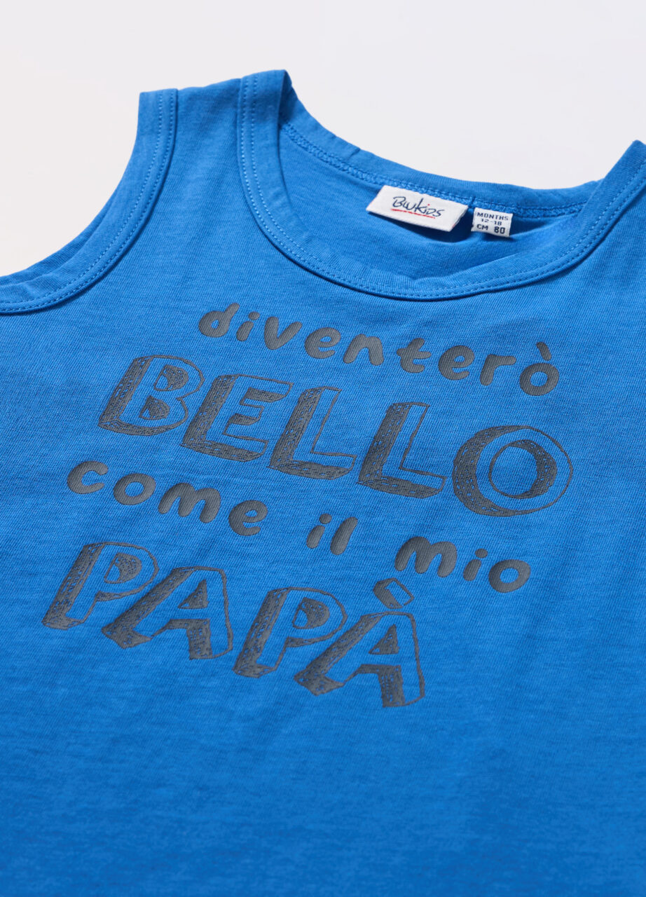 Alternative view of Majica bez rukava od čistog pamučnog jerseya za novorođenče