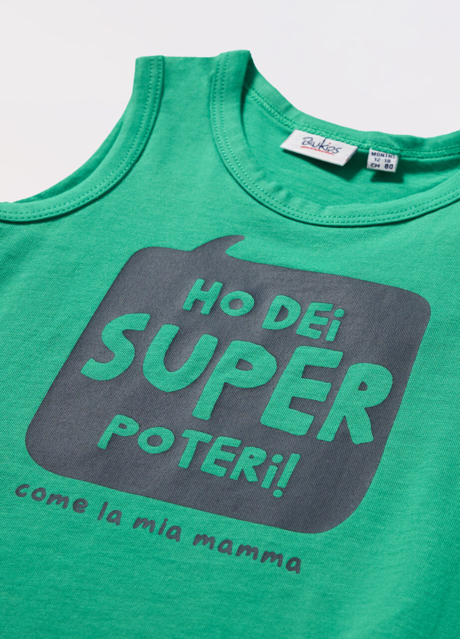 Alternative view of Majica bez rukava od čistog pamučnog jerseya za novorođenče