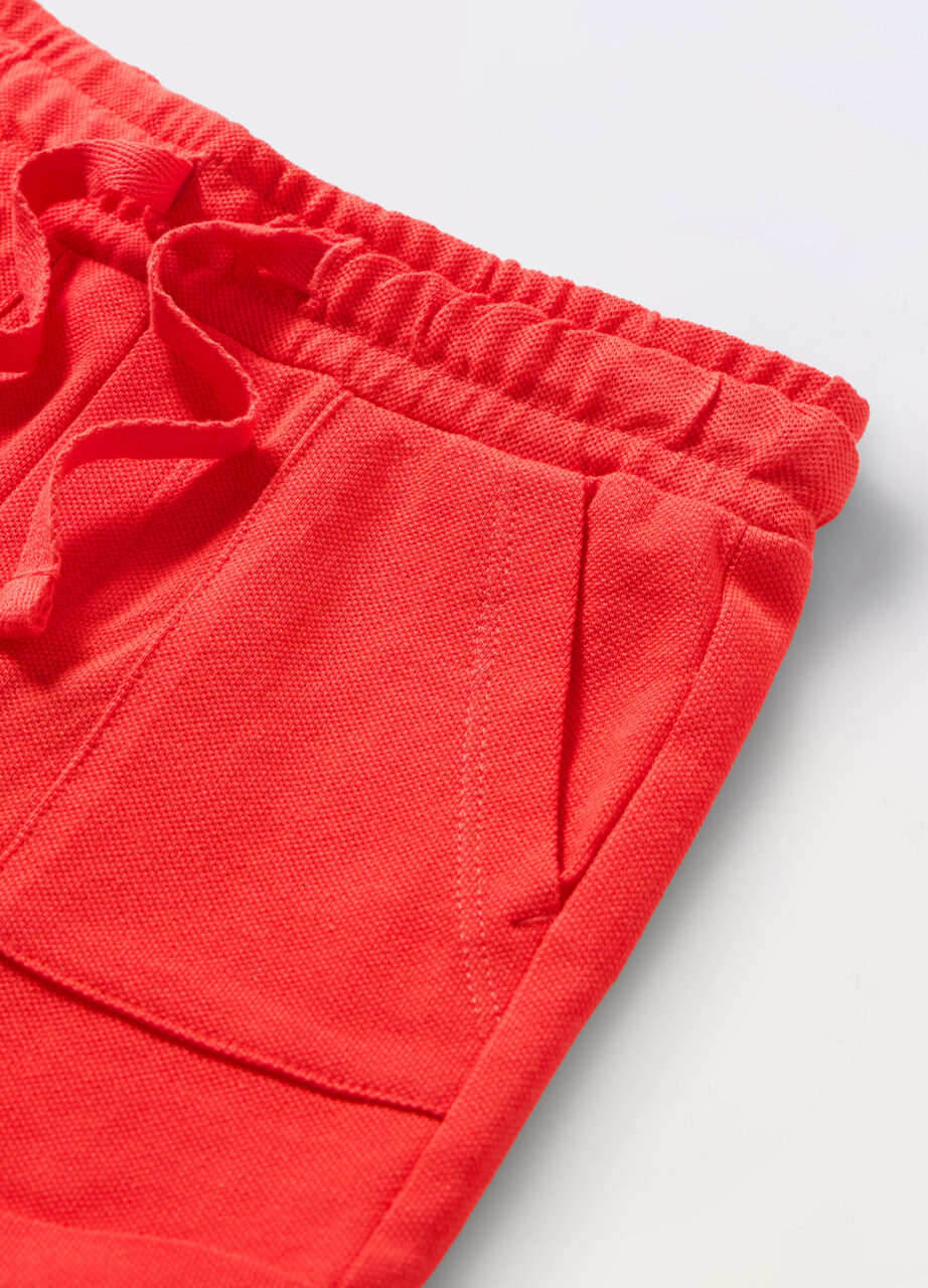 Alternative view of Šorc od čistog Piquet pamuka za novorođenče