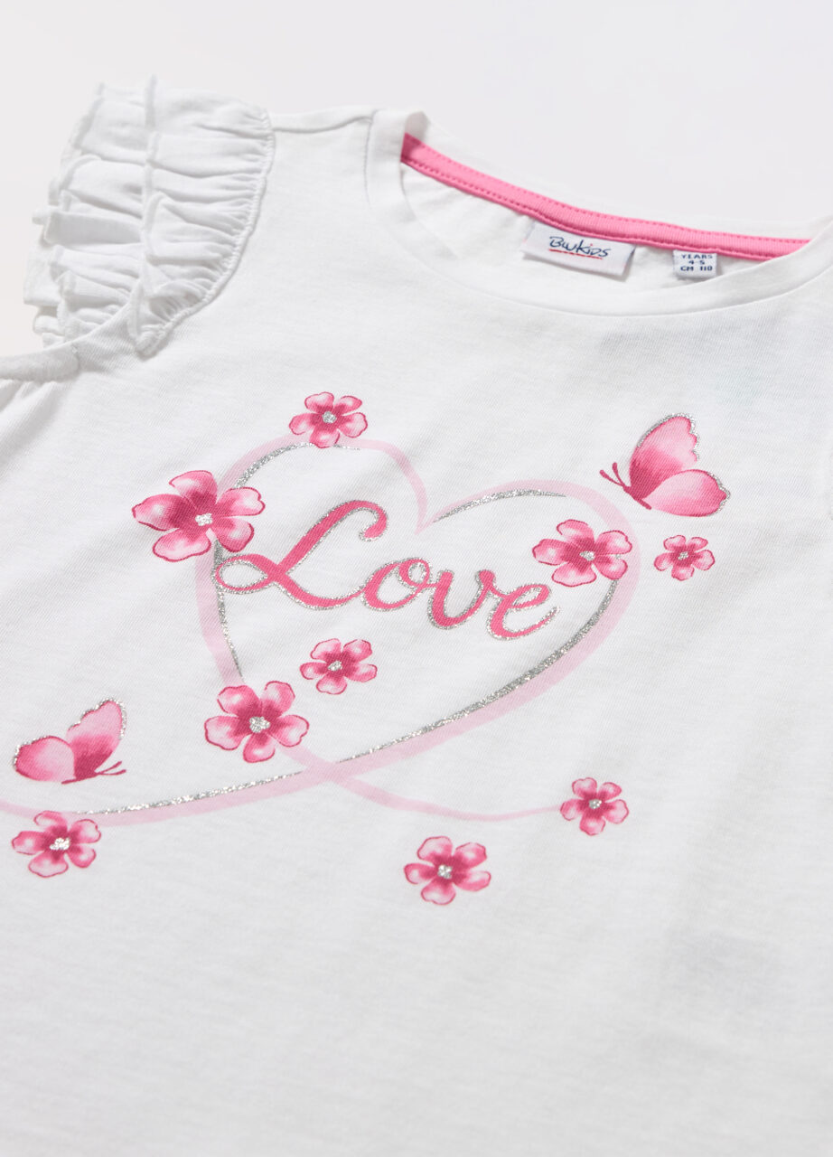 Alternative view of Majica od čistog pamučnog jerseya za djevojčicu