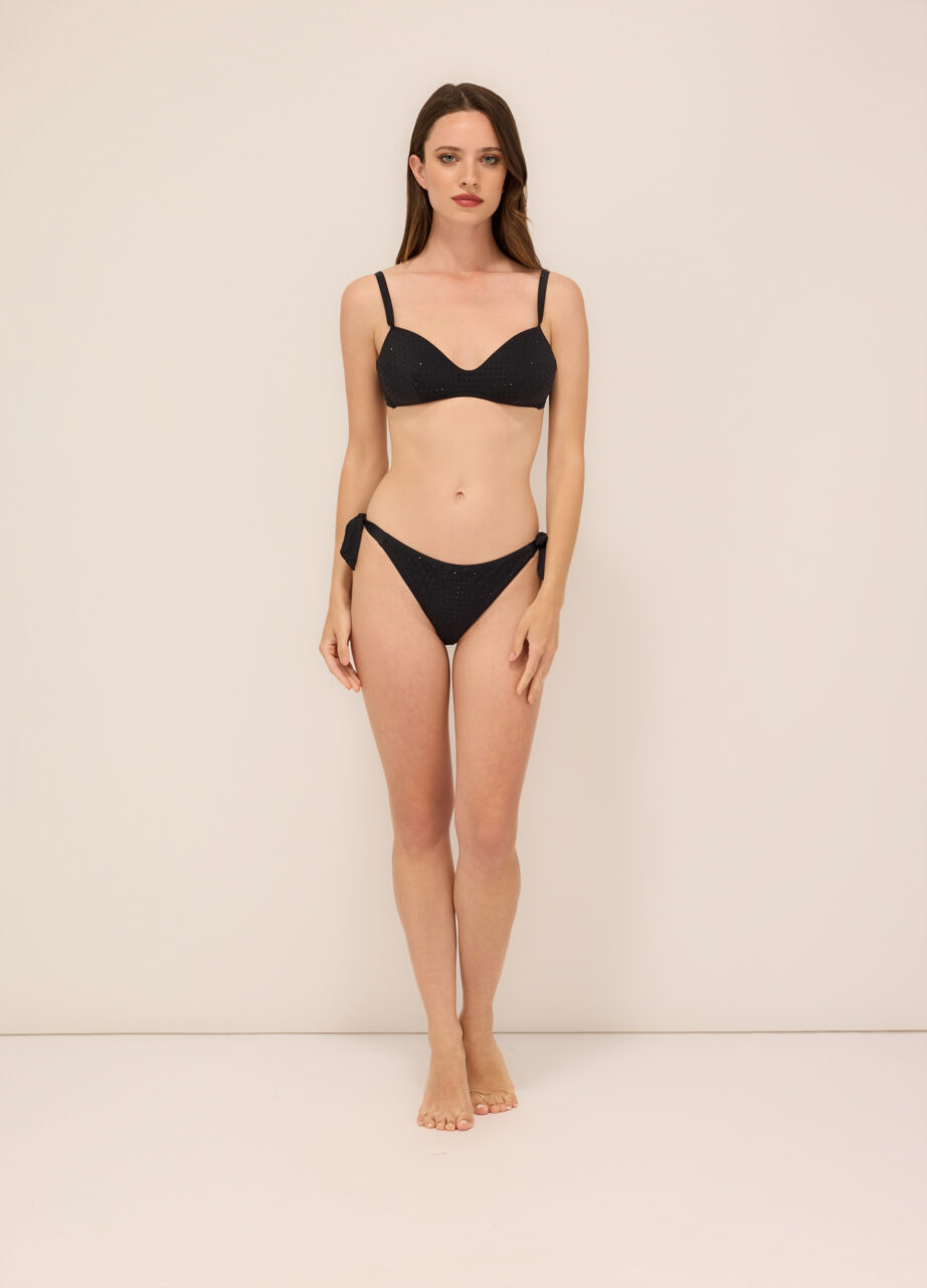 Kupaći kostim s balconette krojem i štrasom za žene