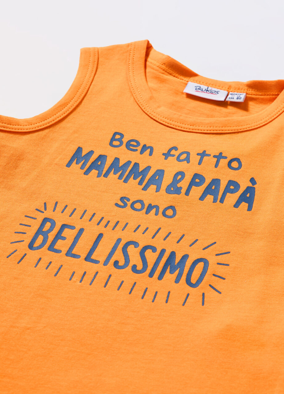 Alternative view of Majica bez rukava od čistog pamučnog jerseya za novorođenče