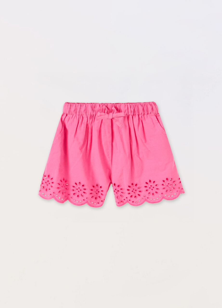 Šorc od čistog pamučnog popelina za djevojčice