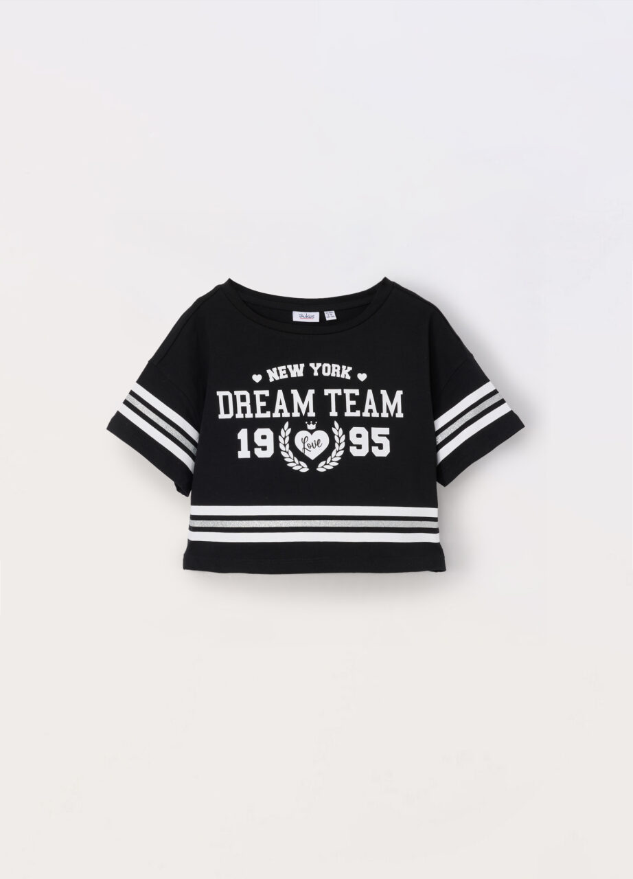 Majica od rastezljivog pamučnog jerseya za djevojčice