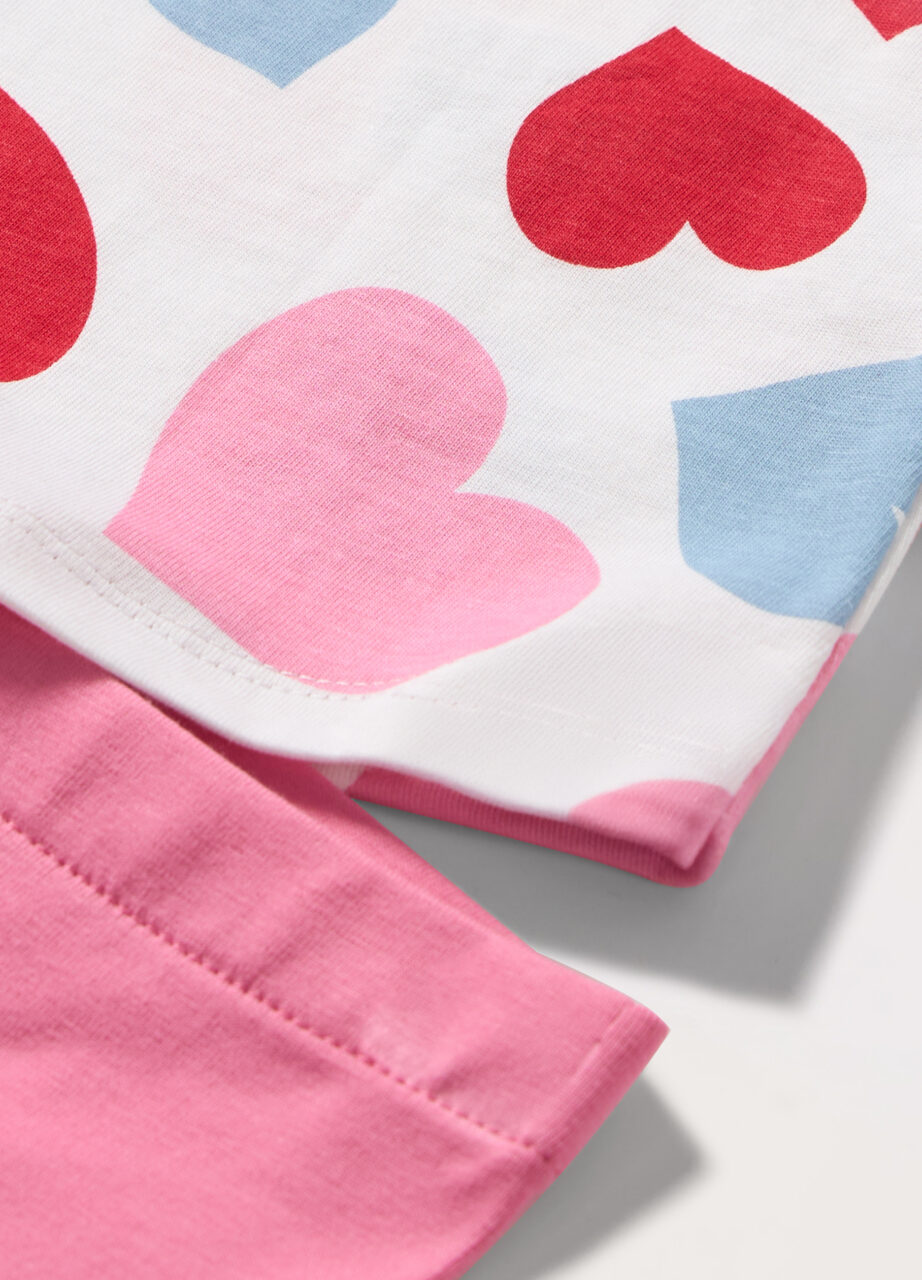 Alternative view of Trenerka set od rastezljivog pamučnog jerseya za bebe djevojčice