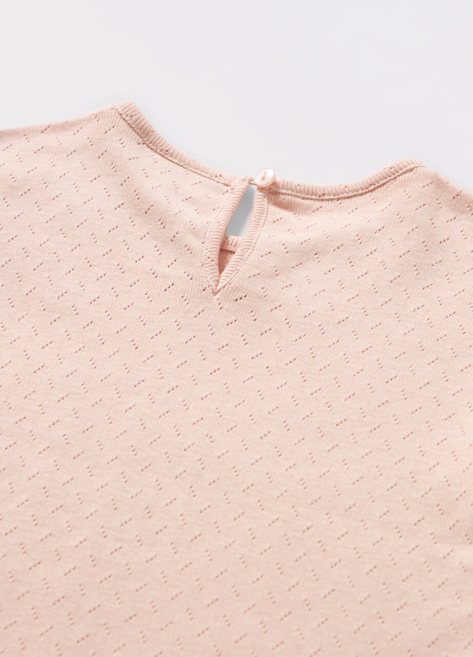 Alternative view of Majica od čistog pamučnog pointelle materijala za bebe