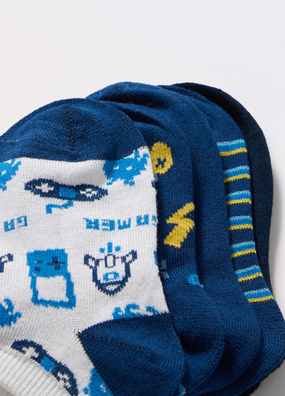 Alternative view of Paket od 5 pari kratkih čarapa od pamučne mješavine