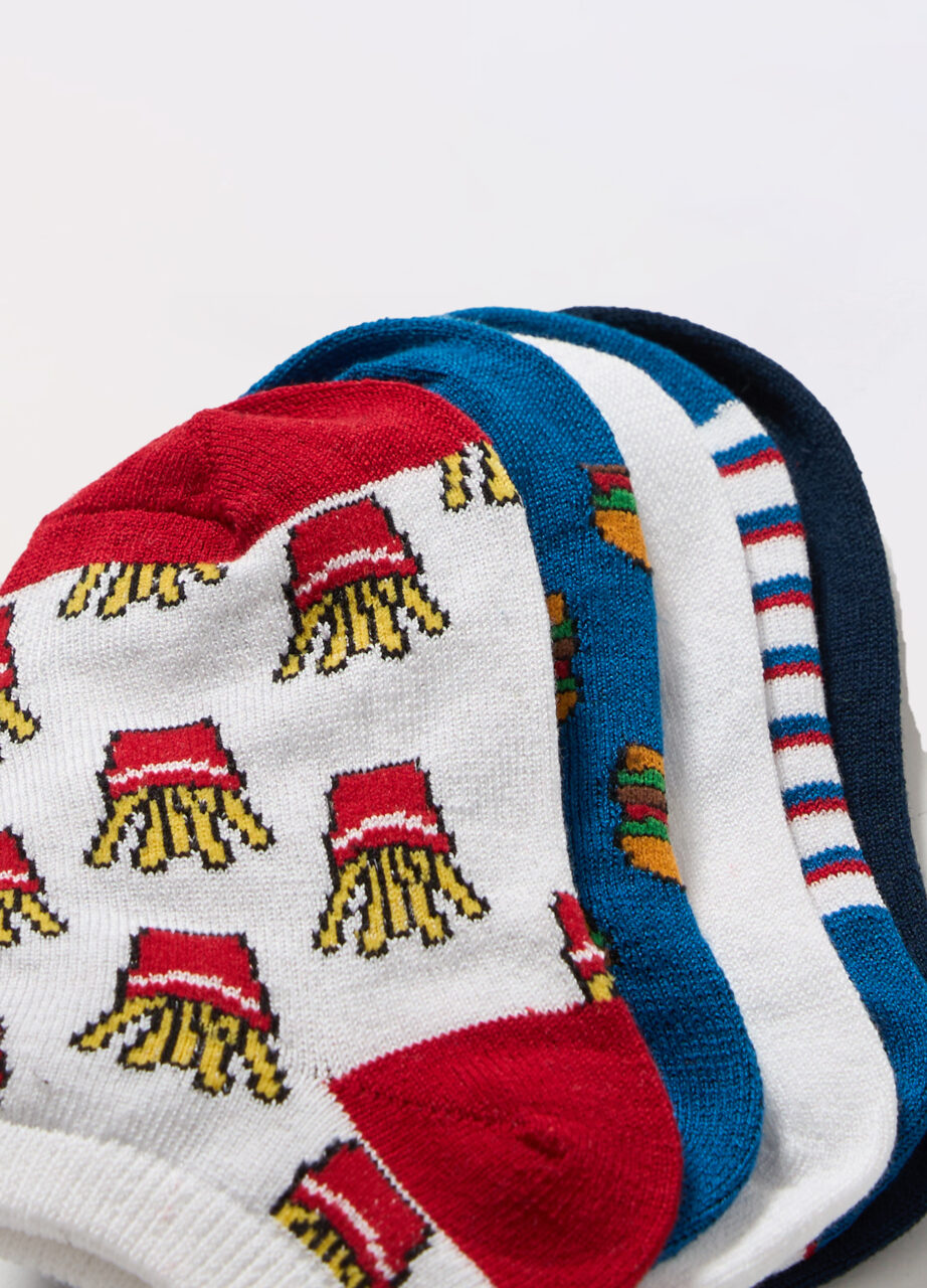 Alternative view of Paket od 5 pari kratkih čarapa od pamučne mješavine