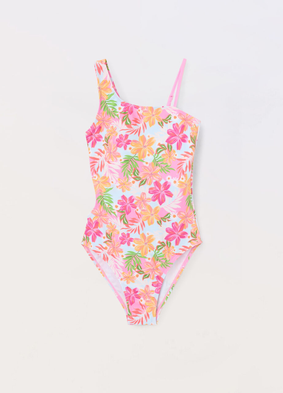 Jednodijelni kupaći s cvjetnim uzorkom za djevojčice