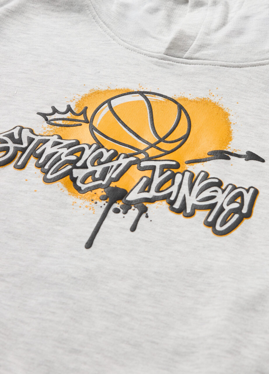 Alternative view of Duks od francuskog frotira i pamučnog melange materijala za dječake