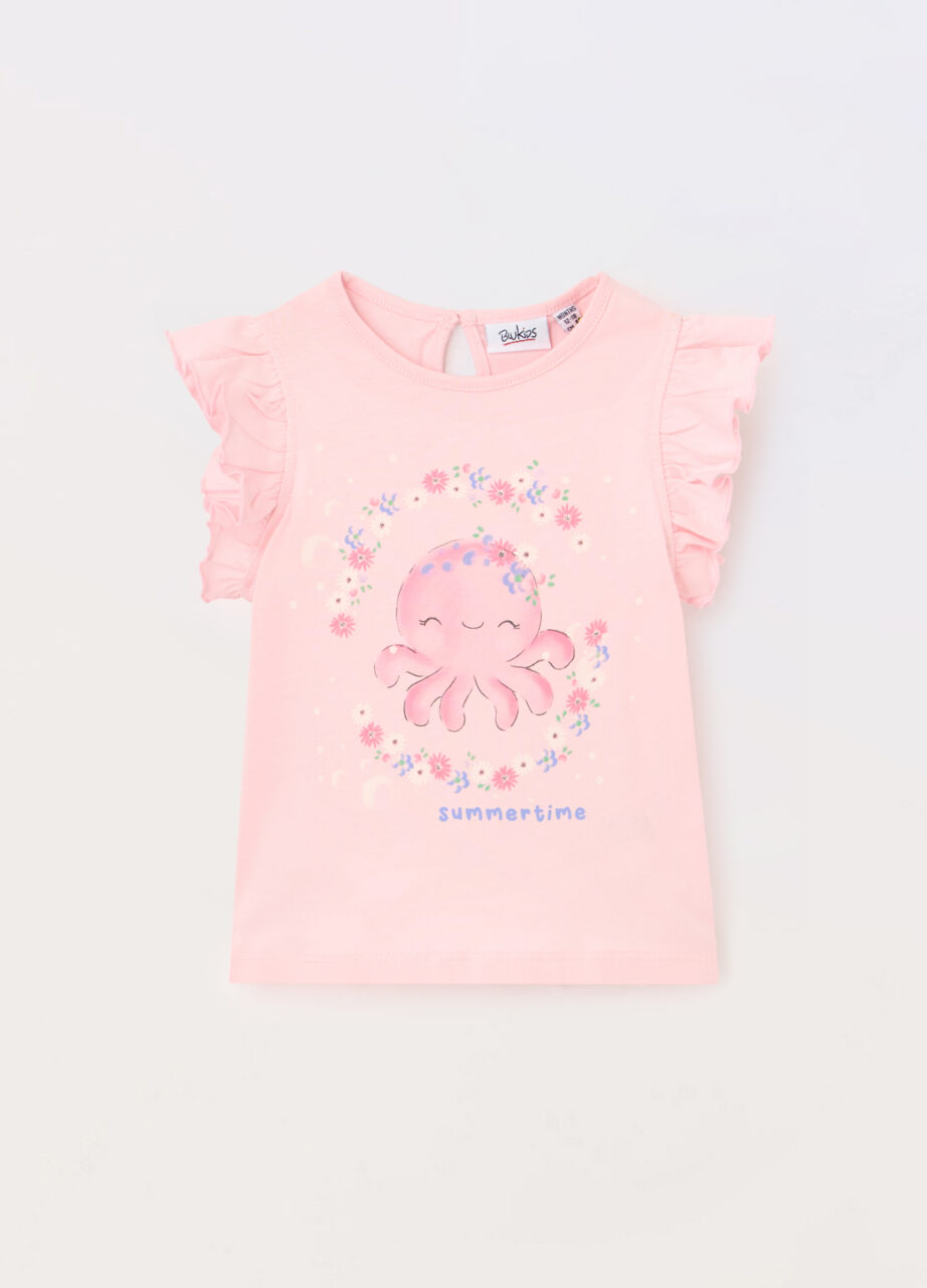 Majica bez rukava od čistog pamučnog jerseya za bebe