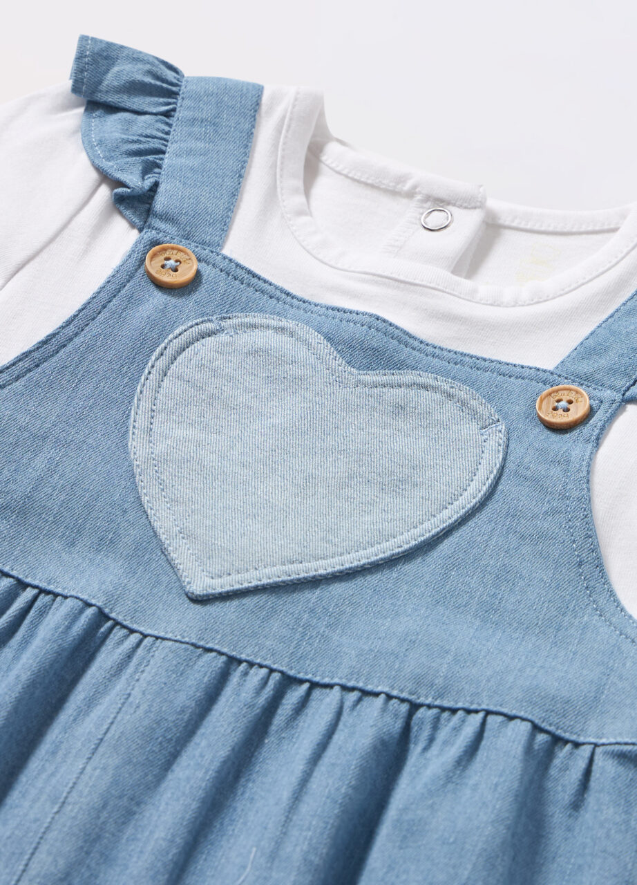 Alternative view of Kombinezon od rastezljivog pamuka za bebe djevojčice