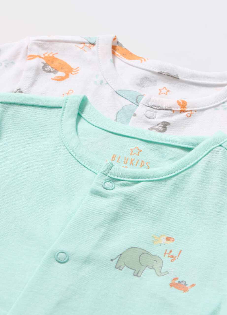 Alternative view of Paket 2 pidžama kombinezona od čistog pamuka za bebe dječake